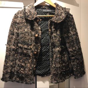 Authentic Dolce&Gabbana button up tweed jacket - size IT42 (US 6)
